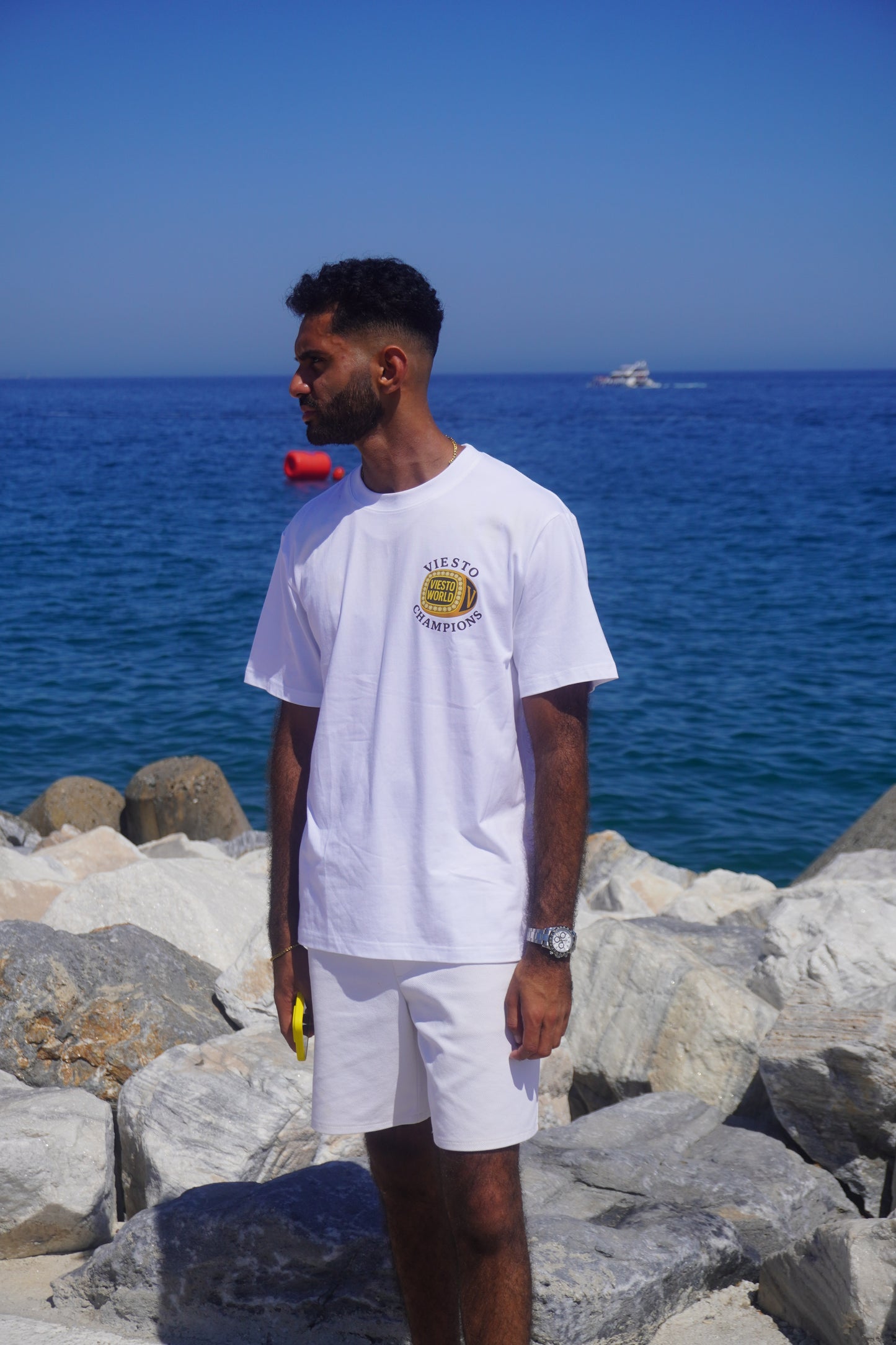 "Champions" Graphic White T Shirt - "Pre-order"