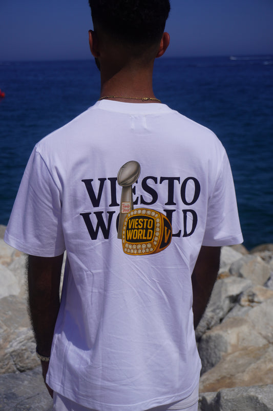 "Champions" Graphic White T Shirt