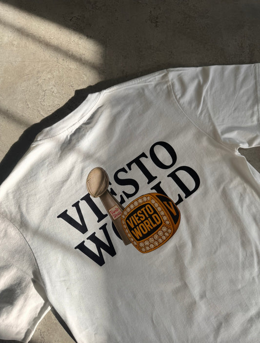 "Champions" Graphic White T Shirt