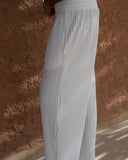 White Pleated Trousers - men's pleated trousers by Viesto World