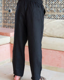 Black Linen Trousers - men's linen trousers by Viesto World