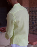 Pistachio Linen Shirt - men's linen shirt by Viesto World