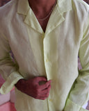 Pistachio Linen Shirt - men's linen shirt by Viesto World
