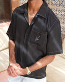 Black TENCEL™ Shirt | Sole Mode Collection - men's TENCEL shirt by Viesto World