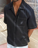 Black TENCEL™ Shirt | Sole Mode Collection - men's TENCEL shirt by Viesto World