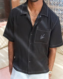 Black TENCEL™ Shirt | Sole Mode Collection - men's TENCEL shirt by Viesto World