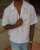 White TENCEL™ Shirt | Sole Mode Collection - men's TENCEL shirt by Viesto World