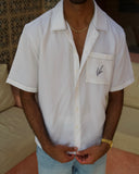 White TENCEL™ Shirt | Sole Mode Collection - men's TENCEL shirt by Viesto World
