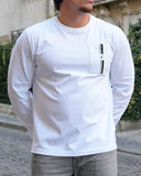 Odéon Pocket Tee — Black and Grey Stripe