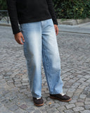 Belleville Straight Leg Jeans — Blue Washed
