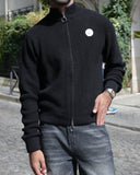 Marais Merino Wool Zip-Up — Black