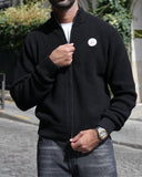 Marais Merino Wool Zip-Up — Black
