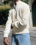 Marais Merino Wool Zip-Up — Cream