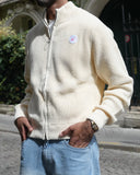 Marais Merino Wool Zip-Up — Cream