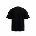 Black t-shirt on a white background
