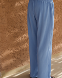 Baby Blue Pleated Trousers - men's pleated trousers by Viesto World