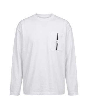 Odéon Pocket Tee — Black and Grey Stripe