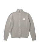 Marais Merino Wool Zip-Up — Light Grey